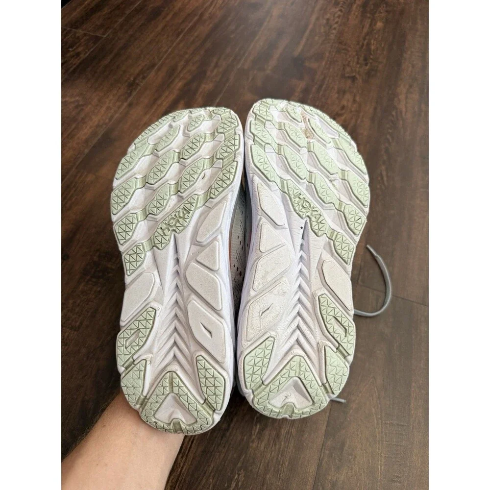 Hoka One One Clifton 8 Women Sz 10.5 Blue/ White Running Shoes Sneakers - Picture 9 of 9